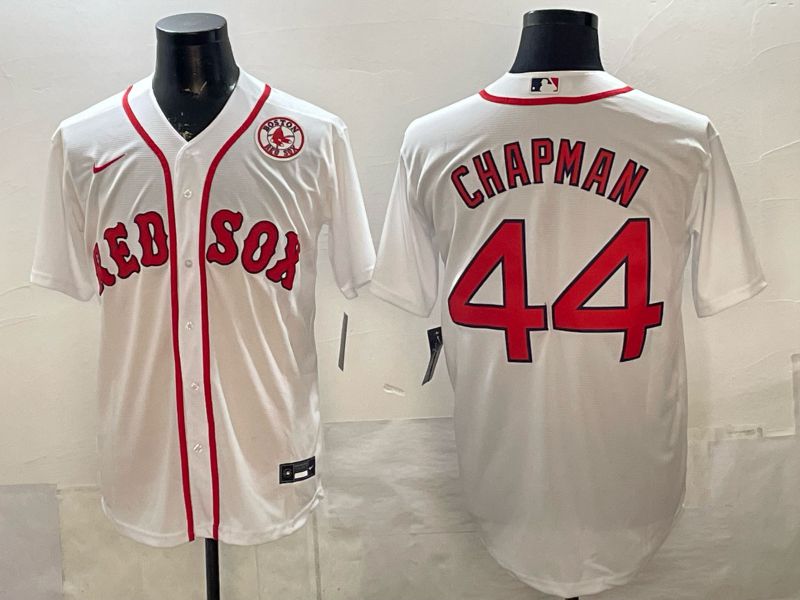 Men 2026 Boston Red Sox #44 Chapman White Game Nike MLB Jersey style 005